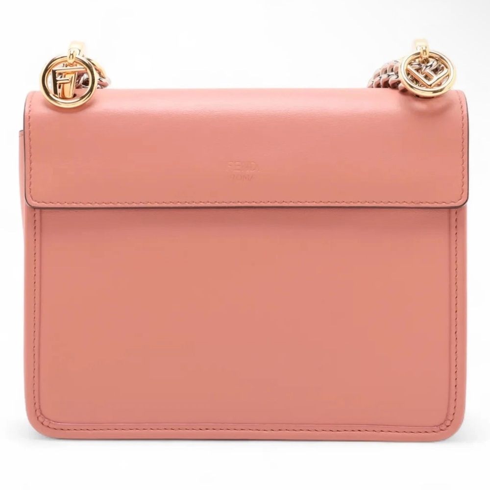 🎀FENDI🎀 PINK Kan Crossbody Multi metal tone hardware mini bag - Picture 2 of 5